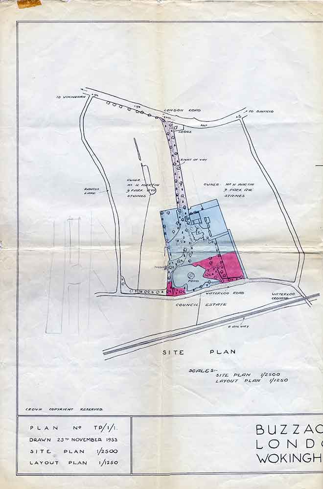 paper map of Froghall Drive