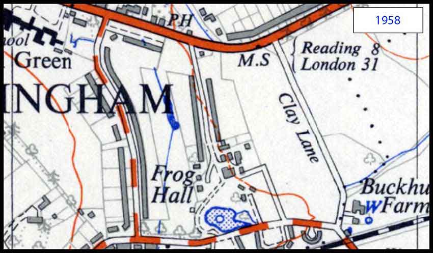 map of area around Froghall Drive